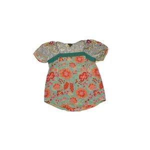 Anthropologie Fei Multicoloured Floral Boho Blouse - Women’s Size Small